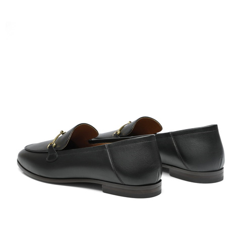 百丽软皮马衔扣乐福鞋女24春新百搭时尚平底鞋BNB23AA4