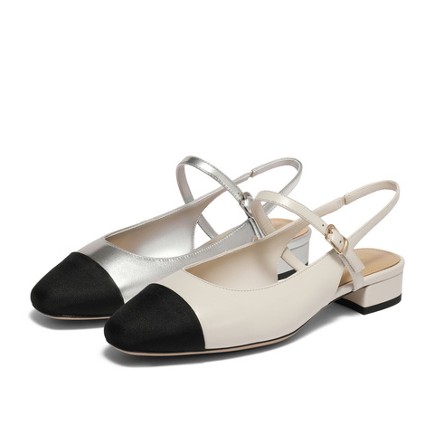 百丽小香风时尚包头凉鞋女24夏新商场同款舒适气质凉鞋BXK30BH4