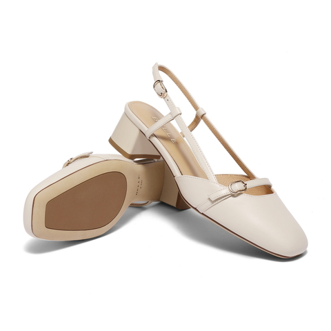 百丽方头时尚包头凉鞋女24夏新商场同款真皮优雅凉鞋BWK38BH4