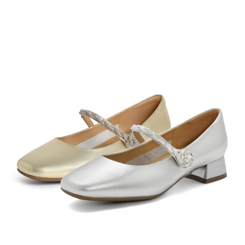 百丽气质淑女玛丽珍鞋女24春新商场同款高贵时尚单鞋B2C1DAQ4