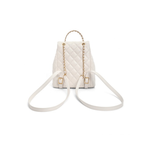 百丽包包2024夏新款真皮小香风通勤百搭羊皮质感双肩包X9330BX4