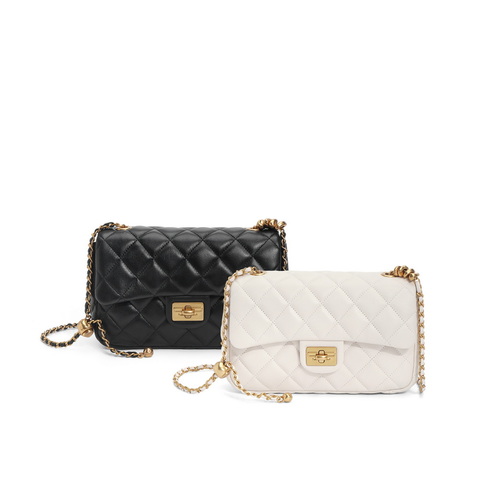 百丽包包2024商场同款羊皮小香风百搭单肩斜挎包X6916BX4