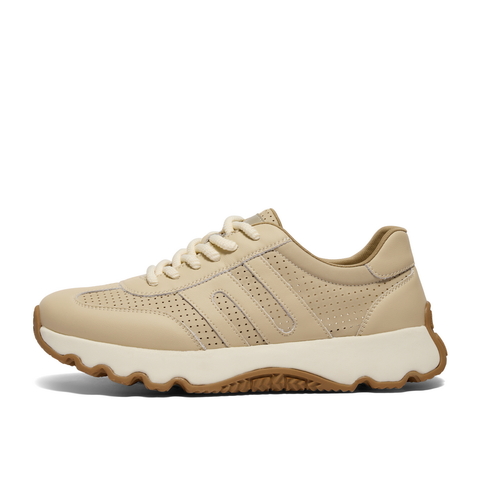 百丽网孔透气休闲鞋男2024夏新复古阿甘鞋厚底运动老爹鞋A1555BM4