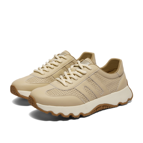 百丽网孔透气休闲鞋男2024夏新复古阿甘鞋厚底运动老爹鞋A1555BM4