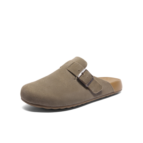 百丽半岛吐司拖包头拖男2024秋新商场同款软底勃肯鞋8NR01CT4