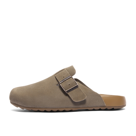 百丽半岛吐司拖包头拖男2024秋新商场同款软底勃肯鞋8NR01CT4