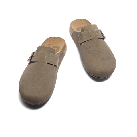 百丽半岛吐司拖包头拖男2024秋新商场同款软底勃肯鞋8NR01CT4