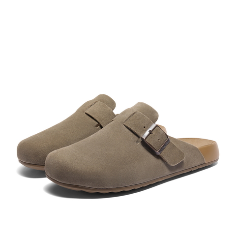 百丽半岛吐司拖包头拖男2024秋新商场同款软底勃肯鞋8NR01CT4