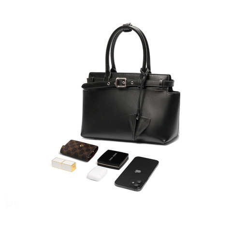 百丽包包女2024新商场同款中号高级质感通勤手提包X7135DX4