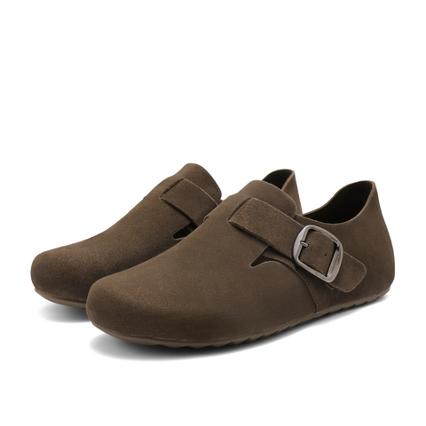 百丽全麦吐司鞋男2024秋新商场同款休闲鞋全包勃肯鞋8NW01CM4