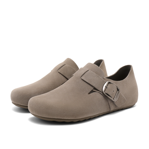 百丽全麦吐司鞋男2024秋新商场同款休闲鞋全包勃肯鞋8NW01CM4