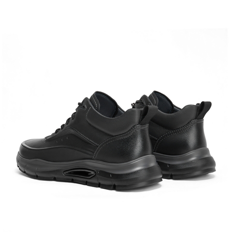 百丽高帮休闲健步鞋男2024冬新商场同款厚底商务运动鞋子8MX01DD4