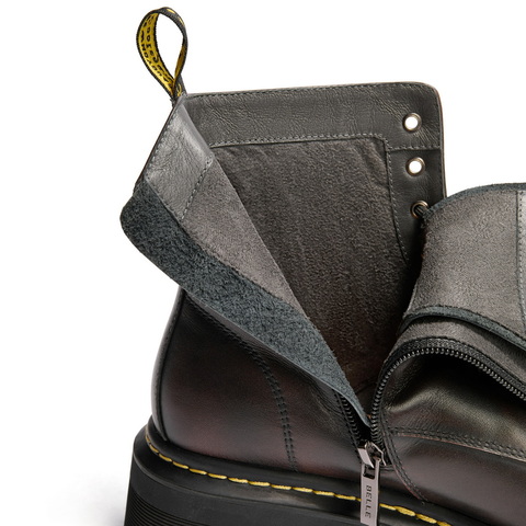 百丽厚底马丁靴女2024冬新商场同款真皮休闲短靴B8K1DDD4