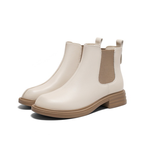 百丽舒适切尔西靴女2024冬新商场同款真皮时尚靴B7D1DDD4