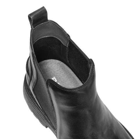 百丽潮搭休闲靴男2024冬新商场同款牛皮厚底切尔西靴加绒8NC02DD4