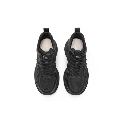 百丽增高厚底高帮老爹鞋女2024冬新商场同款百搭板鞋B9K1DDM4