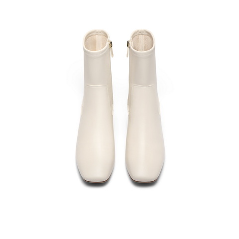 百丽舒适休闲弹力靴女2024冬新时尚厚底靴3LI60DZ4