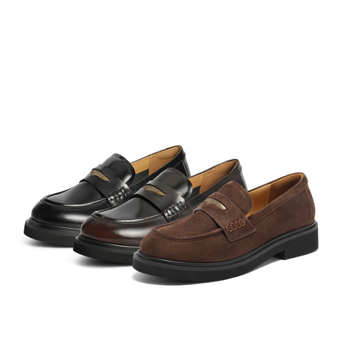 百丽复古乐福鞋女2024秋新商场同款通勤单鞋B5J1DCA4