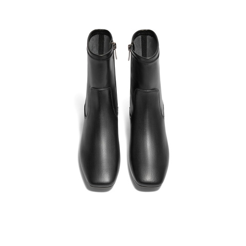 百丽舒适休闲弹力靴女2024冬新时尚厚底靴3LI60DZ4