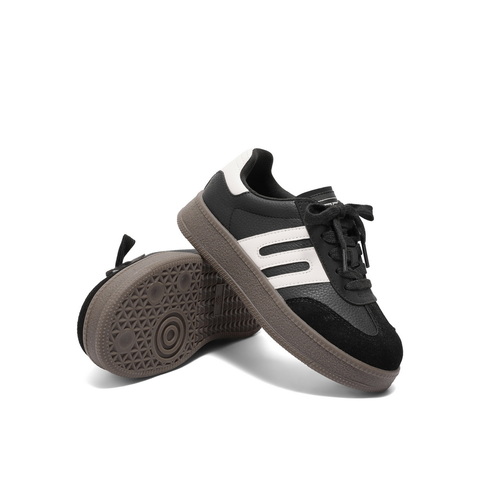 百丽时尚拼色德训鞋女童2024秋新商场同款休闲复古板鞋3791DC84