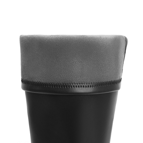 百丽舒适粗跟增高弹力靴女2024冬新休闲时尚靴3LI71DG4