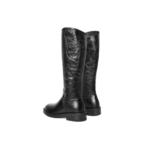 百丽时尚复古骑士靴女2024冬新显瘦增高长筒靴B2362DG4