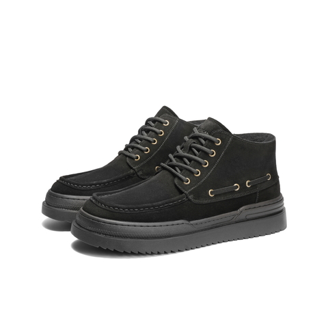 百丽户外休闲雪地靴男靴2024冬新款厚底保暖靴棉靴东北靴A1796DD4