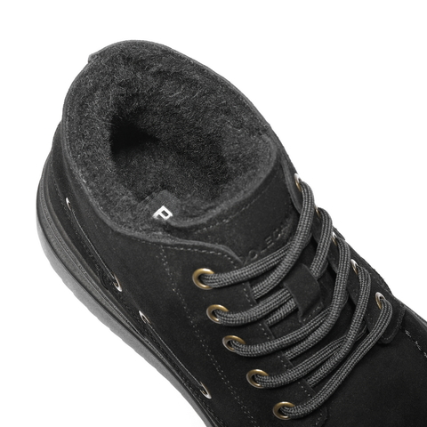 百丽户外休闲雪地靴男靴2024冬新款厚底保暖靴棉靴东北靴A1796DD4