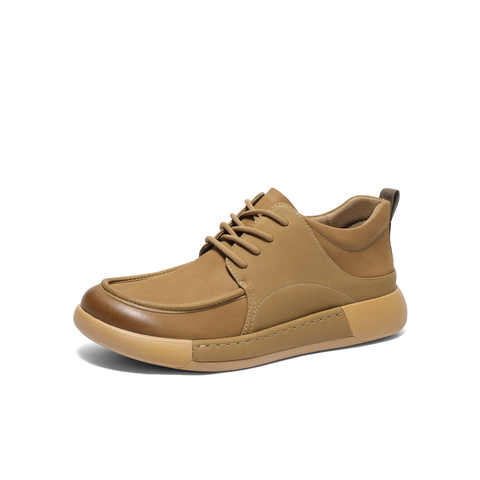 百丽复古高帮休闲鞋男2024冬新商场同款户外工装鞋加绒8LT11DD4