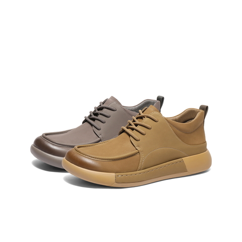 百丽复古高帮休闲鞋男2024冬新商场同款户外工装鞋加绒8LT11DD4