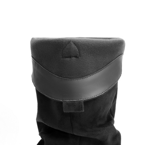 百丽西部复古牛仔靴女2024冬新商场同款潮流时尚长靴B2233DG4