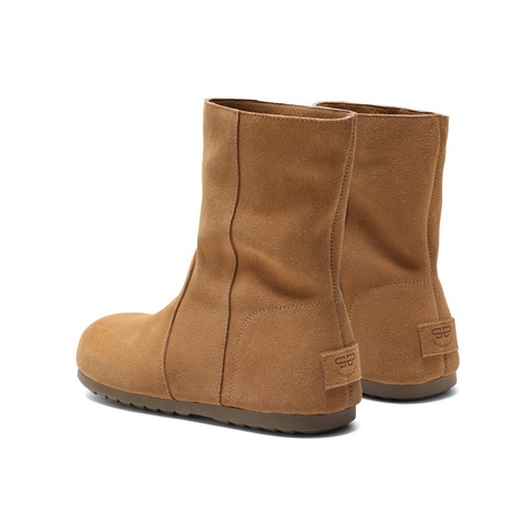 百丽勃肯休闲短靴女2024冬新商场同款显瘦短筒靴D2M1DDZ4