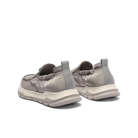 百丽清爽透气休闲布鞋男鞋夏季舒适厚底爸爸鞋一脚蹬懒人鞋A2096BM4