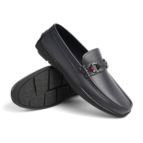 百丽舒适豆豆鞋男鞋2024夏牛皮革套脚休闲鞋11608BM4