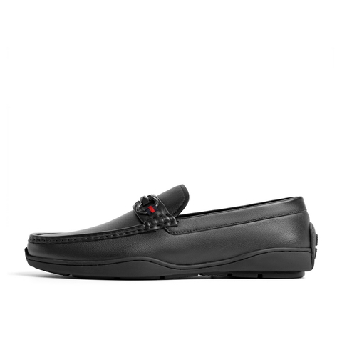 百丽舒适豆豆鞋男鞋2024夏牛皮革套脚休闲鞋11608BM4