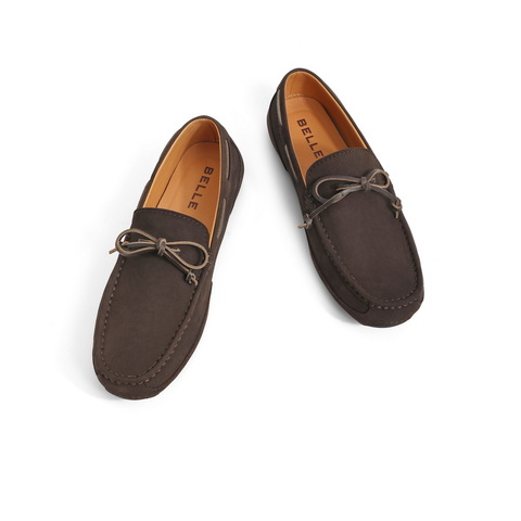 百丽舒适豆豆鞋男2024春新羊皮革通勤单鞋A0930AM4