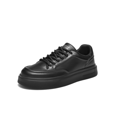 百丽减龄百搭小白鞋男2024秋新轻盈厚底舒适潮搭休闲板鞋A2203CM4