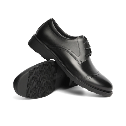 百丽英伦风潮流皮鞋男鞋2024春牛皮革商务正装皮鞋A0591AM4