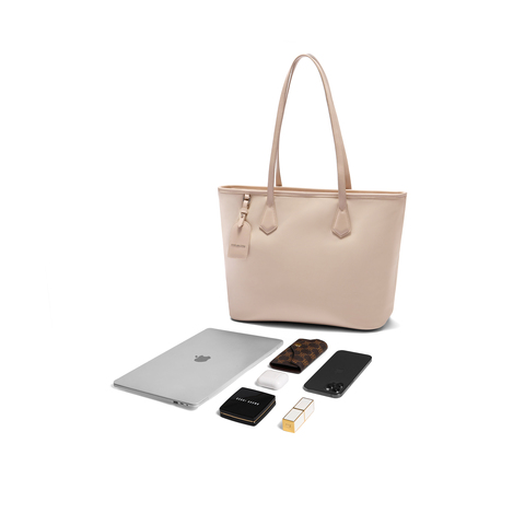 百丽包包女夏季新品简约轻便通勤大容量织物单肩托特包JY109BX4