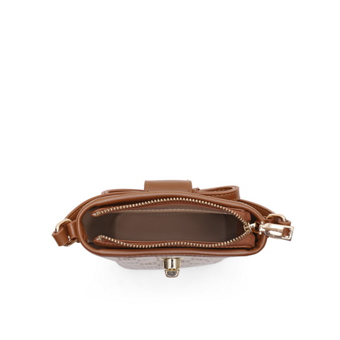 百丽包包女2023秋季新款复古休闲单肩斜挎水桶包X9188CX3