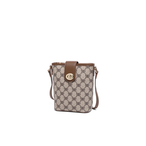 百丽包包女2023秋季新款复古休闲单肩斜挎水桶包X9188CX3