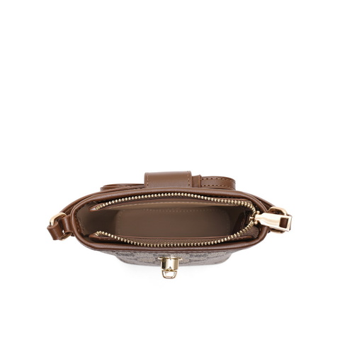 百丽包包女2023秋季新款复古休闲单肩斜挎水桶包X9188CX3