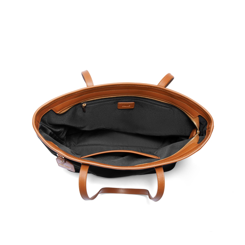 百丽包包女夏季新品简约轻便通勤大容量织物单肩托特包JY109BX4