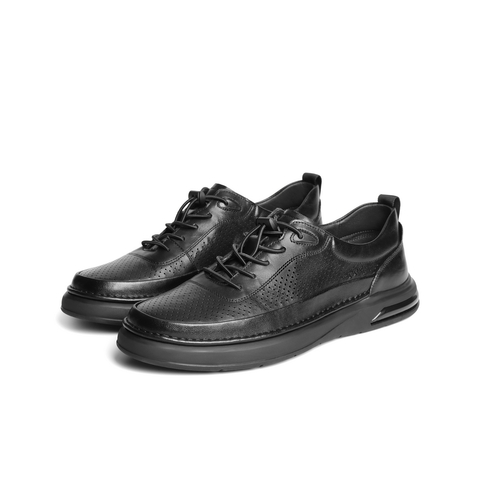 百丽打孔透气休闲健步鞋男2025夏季舒适潮搭户外运动板鞋A1953BM4