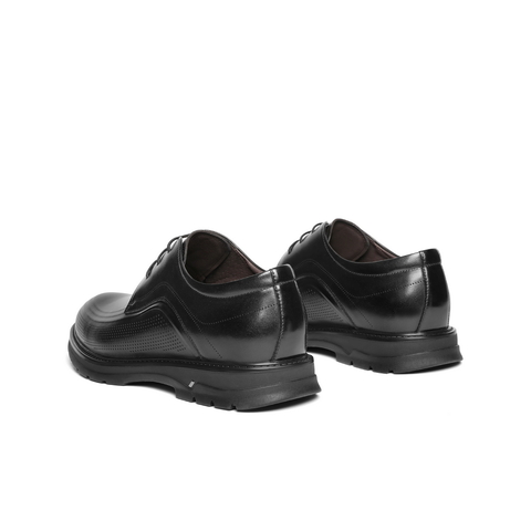 百丽打孔透气商务鞋男士2024夏季新款牛皮革通勤正装皮鞋A0902BM4