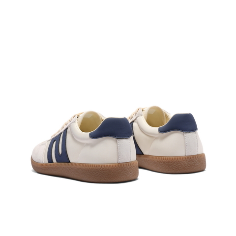 百丽复古潮搭撞色德训鞋男鞋秋款舒适软底户外休闲运动板鞋A2083CM4