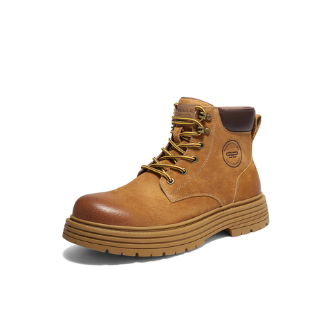 百丽户外潮搭工装靴男靴冬季厚底休闲马丁靴保暖短靴A2251DD4