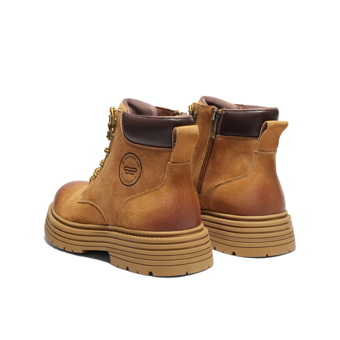 百丽户外潮搭工装靴男靴冬季厚底休闲马丁靴保暖短靴A2251DD4