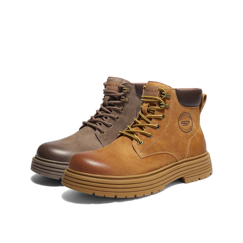 百丽户外潮搭工装靴男靴冬季厚底休闲马丁靴保暖短靴A2251DD4