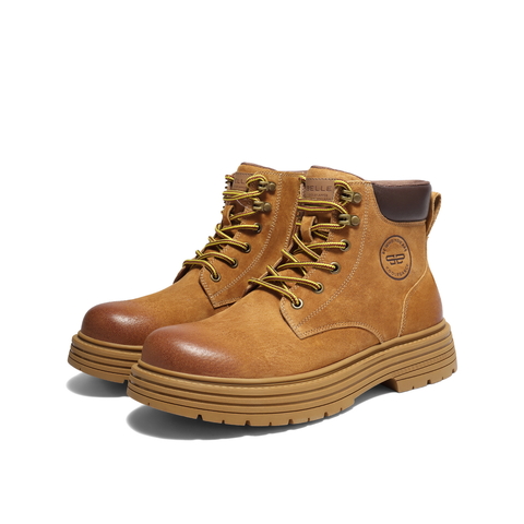 百丽户外潮搭工装靴男靴冬季厚底休闲马丁靴保暖短靴A2251DD4